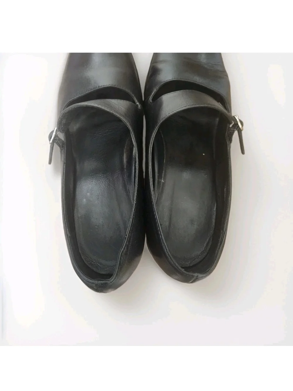 Dansko TARA Black Leather Mary Jane Shoes 37.5 / 7-7.5 Academia Whimsigoth Goth